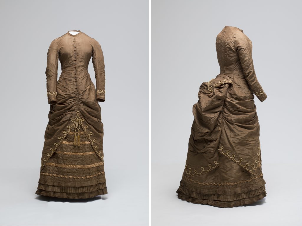 Silk taffeta dress worn by Jane Churchill